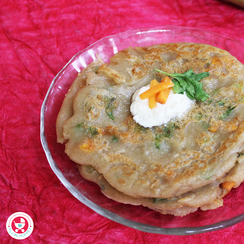 An interesting way to make the usual dosa recipe more nutritious and yummier, it's our Wheat Banana Cheela/ Dosa for Kids recipe!