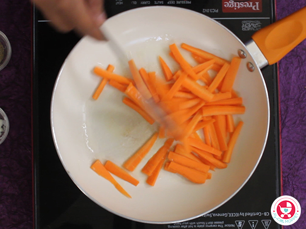 Carrot Fingers for Babies [ Easy & Healthy Finger food for Baby/Kids]