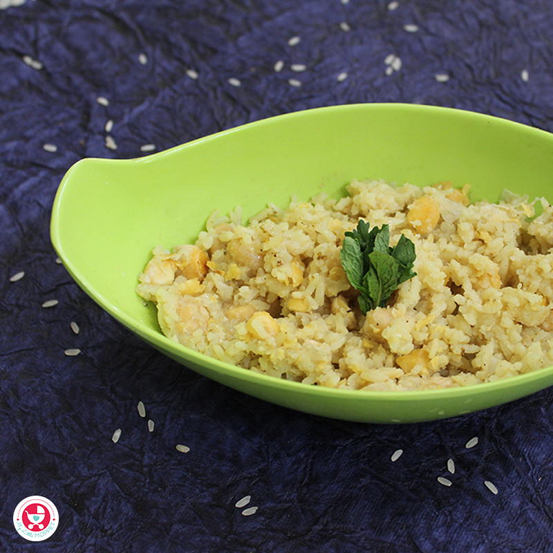 Chickpea rice for babies