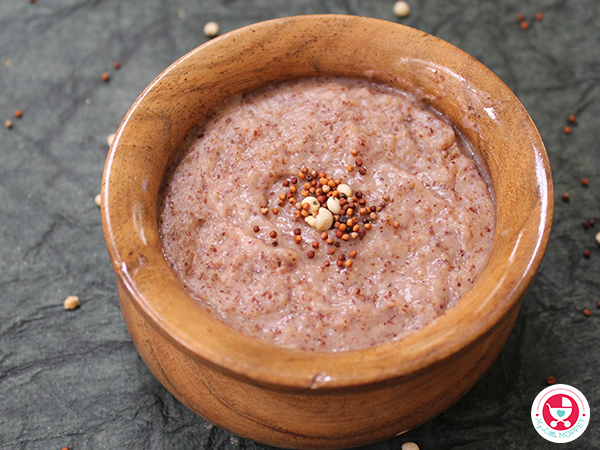 Jowar Ragi Dates Porridge for Babies [simple & easy iron rich baby food]