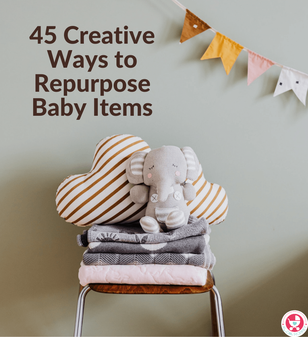 If your little one is no longer a baby and has outgrown all her things, it's time for you to look at these 45 Creative Ways to Repurpose Baby Items!