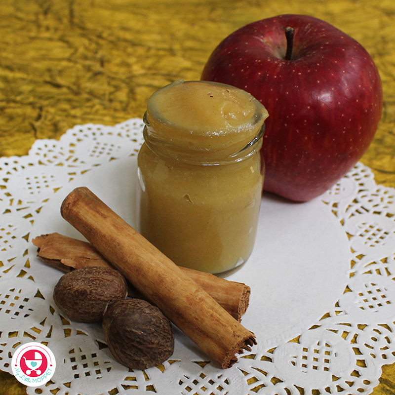 Our no sugar apple butter for kids is very simple to make and a best wholesome vegan spread choice for babies above 8 months!