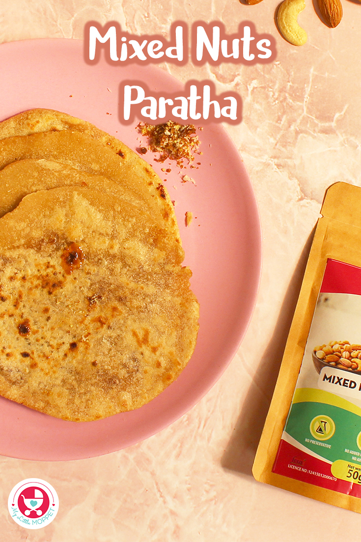Do you know that parathas can also be healthy? Check this yummy and healthy recipe Mixed Nuts Paratha for Kids (Easy Homemade Sweet Paratha for Kids).