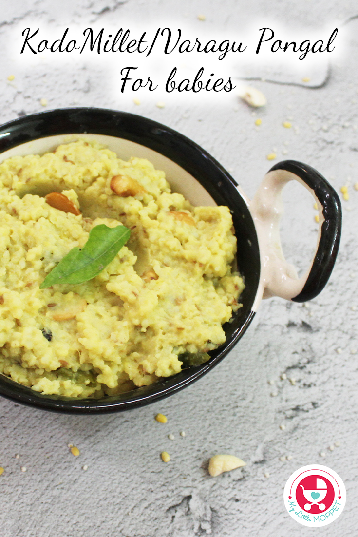 Are you looking for a healthy and yummy pongal recipe to kick start your baby’s festival spirit? Here is an extremely healthy Kodo millet Pongal recipe!