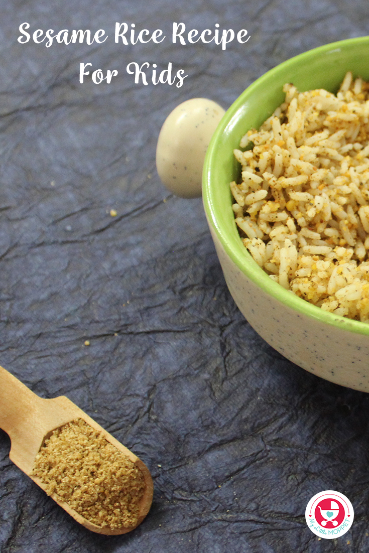 Sesame Rice Recipe for Kids [Iron Rich Sesame Powder for Rice]