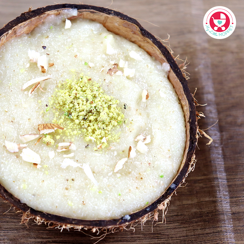 Are you looking for a nutritious recipe for your baby? If so, you'll love this coconut milk rava porridge for babies [Sooji porridge with coconut milk]!