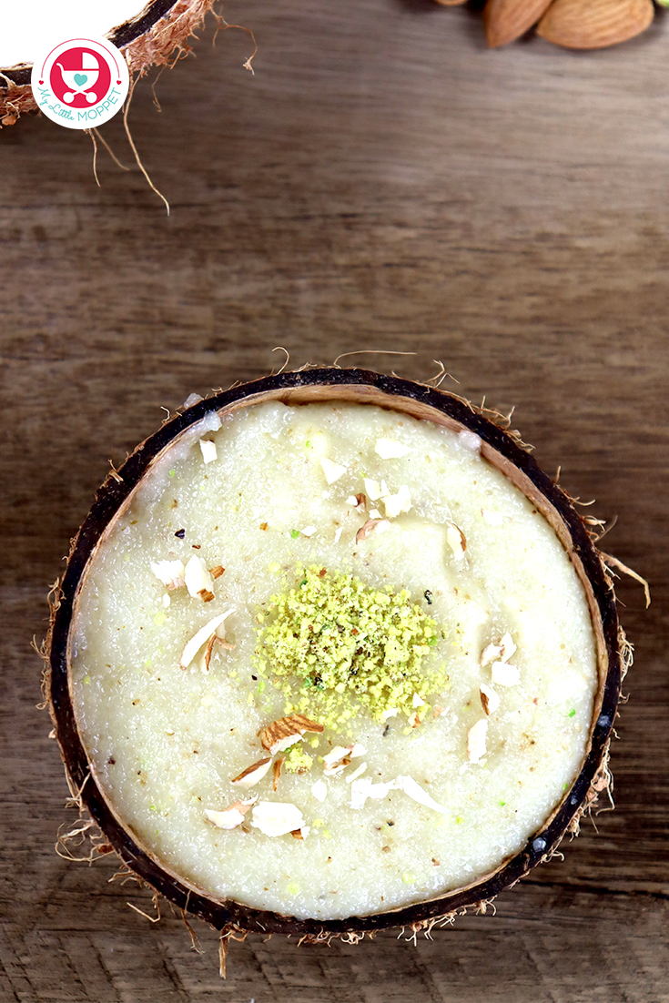 Are you looking for a nutritious recipe for your baby? If so, you'll love this coconut milk rava porridge for babies [Sooji porridge with coconut milk]!